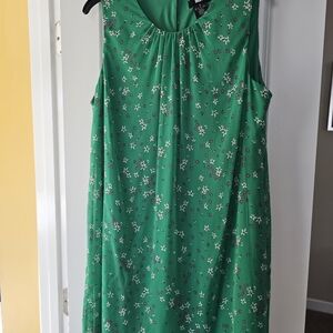 DKNY Green Floral Dress